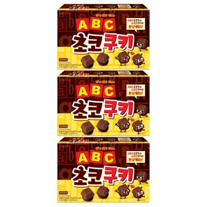 롯데웰푸드 ABC초코쿠키, 152g, 3개