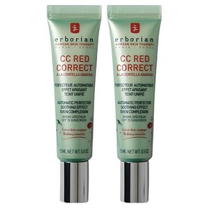 에르보리앙 레드 코렉트 CC크림 SPF25, 15ml, 2개