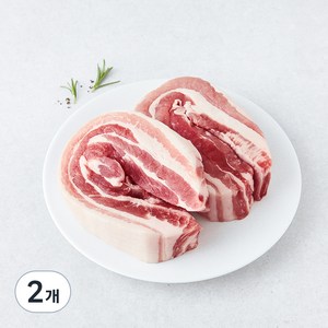 보리먹인 돼지 캐나다산 삼겹살 에어프라이어용 (냉장), 600g, 2개