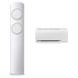 삼성전자 62.6㎡(19평) + 18.7㎡(5.7평) AI Q9000 홈멀티형 에어컨 AF60F19D11BRT + 리모컨 세트 방문설치, 일반배관형
