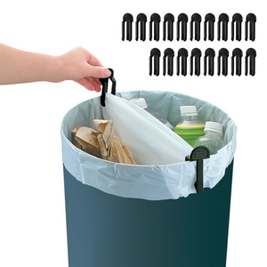 데일리픽 쓰레기봉투 고정 클립, 블랙, 20개