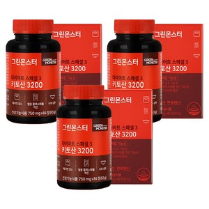 그린몬스터 다이어트 스페셜 3 키토산 3200, 84정, 3개