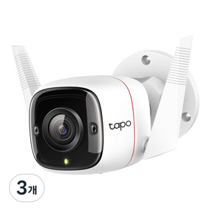 타포 보안 무선 Wi-Fi CCTV 카메라 실외용, Tapo C310, 3개