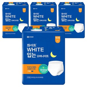 화이트 입는 오버나이트, 특대형, 7개입, 4개