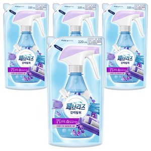페브리즈 섬유탈취제 라벤더 앤 유칼립투스향 리필, 320ml, 4개