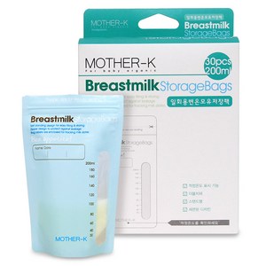 마더케이 일회용 변온 모유 저장팩 200ml, 30매, 1개