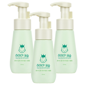 보습 베이비 샴푸 앤 바디워시 거품형, 270ml, 3개