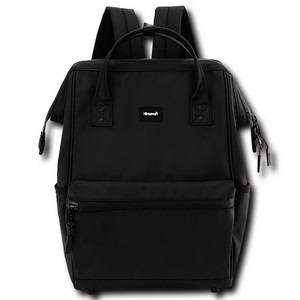 히마와리 노트북 대용량 방수 백팩 No.1884, 블랙, 1개