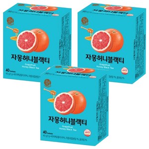 우리차 자몽허니 블랙티, 1g, 40개입, 3개