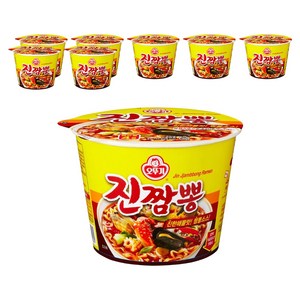 오뚜기 진짬뽕 컵라면 115g, 8개