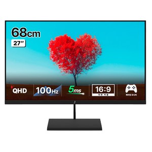 주연테크 QHD 100Hz IPS LED PC 컴퓨터 모니터, 68cm, V27Q100(무결점)