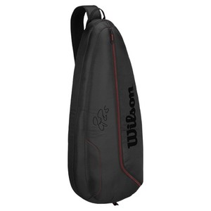 [배드민턴마켓] 윌슨/WRZ833798/페더러팀슈퍼슬링백/배드민턴/테니스/스쿼시라켓가방/백팩/배낭/용품 WRZ833798(블랙/레드) 35cm X 76cm X 9.5cm, 1개