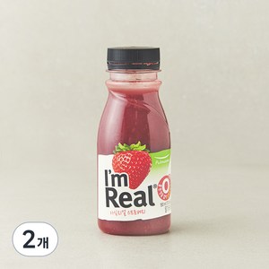 아임리얼 스트로베리 주스, 190ml, 2개