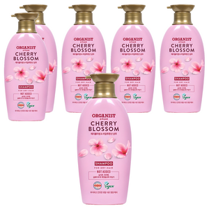 오가니스트 엘라스틴 체리블라썸 수분 영양 샴푸, 500ml, 6개