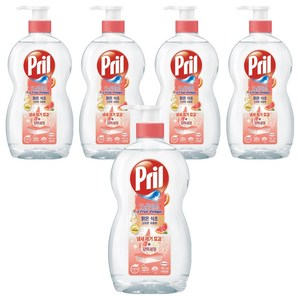 프릴 맑은 식초 주방세제 산뜻한 자몽향, 700ml, 5개