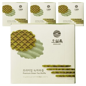 오설록 프리미엄 녹차와플, 72g, 4개
