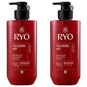 려 함빛 극손상 앤 영양 탈모증상완화 샴푸 플로럴 파우더리향, 480ml, 2개