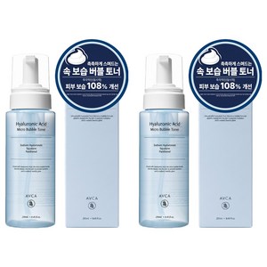 아브카 저분자 히알루론산 속건조 저자극 마이크로 버블 토너, 2개, 250ml