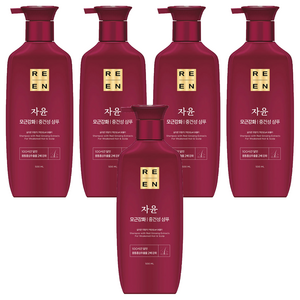 리엔 자윤 모근강화 중건성 샴푸, 500ml, 5개
