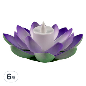 비투윈 반디돌 야외놀이 축제 풍등 더블 꽃잎 15cm, 블루, 6개