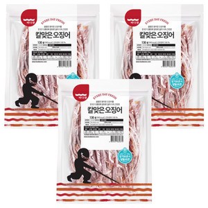 바다원 칼맞은 오징어, 130g, 3개