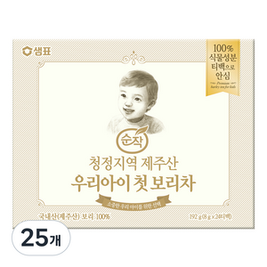순작 제주산 우리아이 첫 보리차, 8g, 24개입, 25개