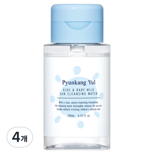 편강율 키즈앤베이비 마일드 선 클렌징워터, 4개, 200ml