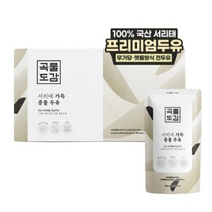 곡물도감 국산 서리태 가득 콩물두유, 180ml, 15개