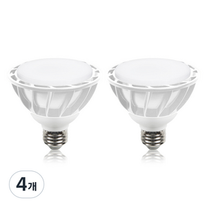 샛별하우스 LED PAR30 E26 확산형 전구 15W 화이트, 주백색, 4개