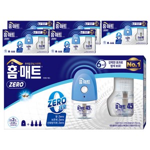 홈매트 리퀴드 제로 에스 히터 + 리필 모기약 29ml X 3p 세트, 6세트