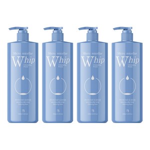 살림백서 마이크로 미셀라 휩 클렌징폼, 500ml, 4개