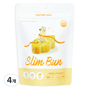 페토메디 이지슬림번 강아지 다이어트 간식, 혼합맛(단호박/치즈), 70g, 4개