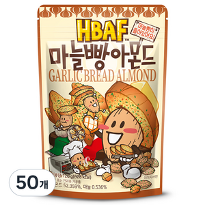 바프 마늘빵 아몬드, 120g, 50개