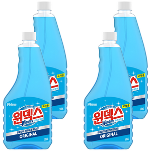 윈덱스 유리세정제 교체용, 500ml, 4개