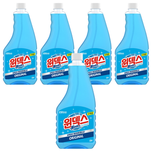 윈덱스 유리세정제 리필, 500ml, 5개