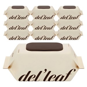 델리프 엠보싱 넘버5 베이지 대용량 저자극 아기물티슈 캡형, 50g, 100개입, 10개