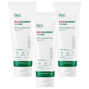 닥터지 레드 블레미쉬 포 맨 젠틀 클렌징 폼, 150ml, 3개