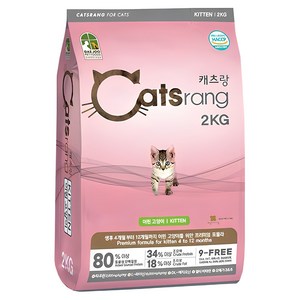 캐츠랑 고양이 기능성 사료, 닭, 2kg, 1개