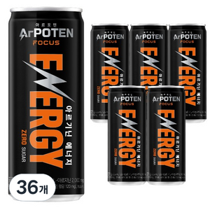 아르포텐 아르기닌 포커스 에너지 드링크, 355ml, 36개