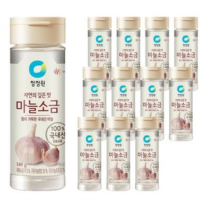청정원 마늘소금, 140g, 12개