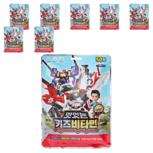 아텍스 헬로카봇 맛있는 키즈비타민, 50정, 70g, 8개