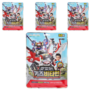 아텍스 헬로카봇 맛있는 키즈비타민, 50정, 70g, 4개