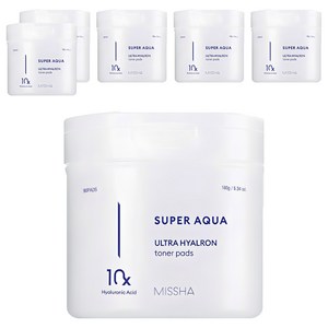 미샤 수퍼아쿠아 울트라 히알론 토너 패드 180g, 90매입, 6개