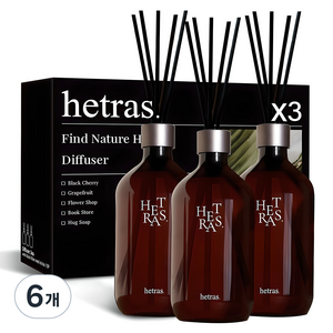 헤트라스 대용량 디퓨저, 퓨어런드리, 6개