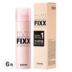쏘내추럴 파우더포룸 올 데이 타이트 메이크업 세팅 픽서, 100ml, 6개