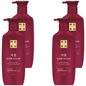 리엔 자윤 모근강화 중건성 샴푸, 500ml, 4개