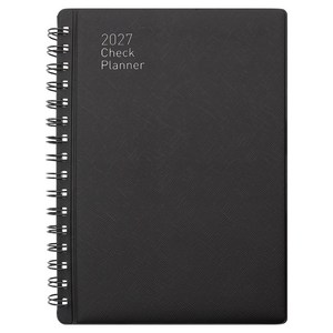 모닝글로리 스프링 2027 1면 1일 체크플래너 25A, 블랙, 1개