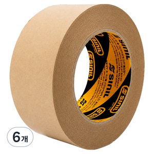 신일 크라프트 종이 접착테이프 48mm x 40m, 종이색, 6개