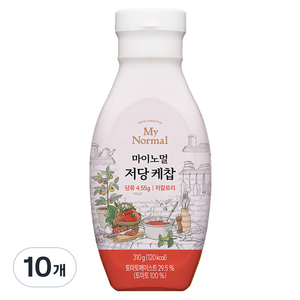 마이노멀 저당 케찹, 10개, 310g