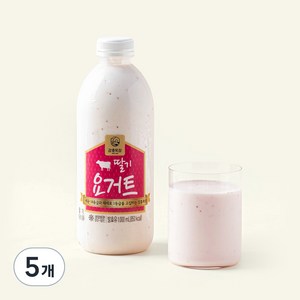 강훈목장 수제요거트 딸기, 1L, 1개입, 5개